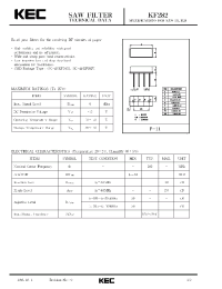 Datasheet KF282 производства KEC